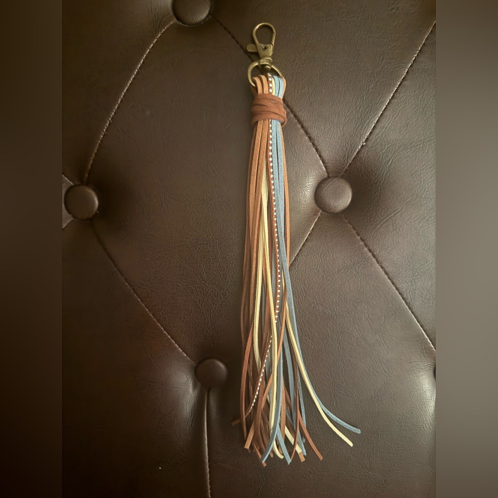 Brand New**** Handmade Suede Tassel Keychain (Keychain Tassel Only) - Picture 4 of 4